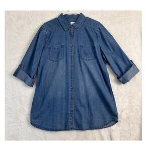 Chico's Blue Button Down Shirt